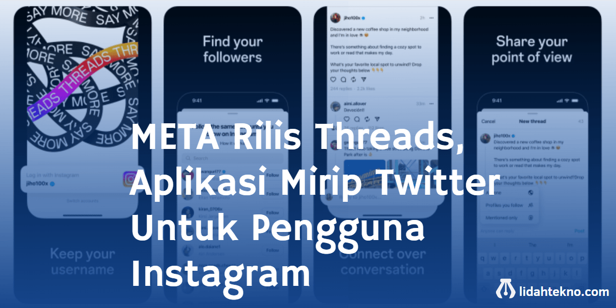 META Rilis Threads, Aplikasi Mirip Twitter Untuk Pengguna Instagram