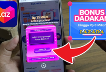 Cara Gunakan Bonus Dadakan Lazada