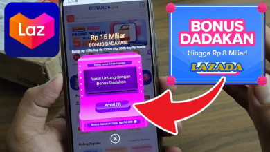 Cara Gunakan Bonus Dadakan Lazada