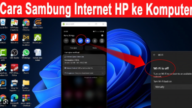 Cara Menyambungkan Internet HP ke Laptop