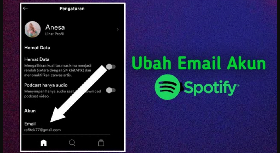 Cara Melihat Email Spotify