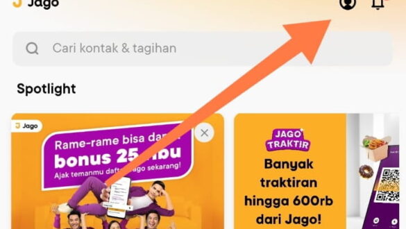 Cara melihat no rekening bank jago