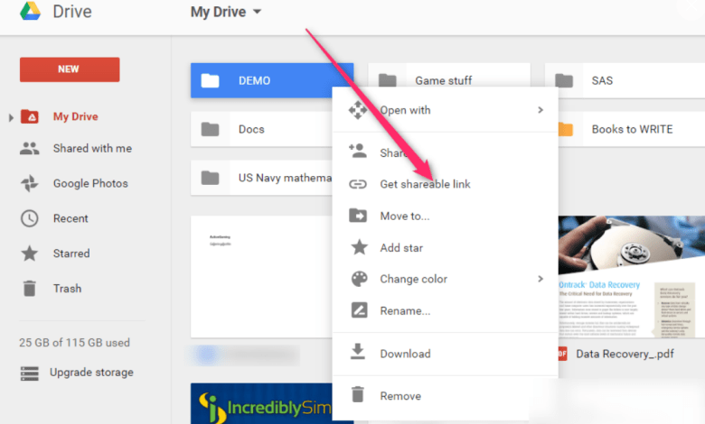 Cara Kirim Foto Lewat Google Drive