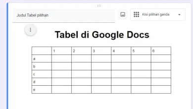 Cara Membuat Tabel Di Google Form