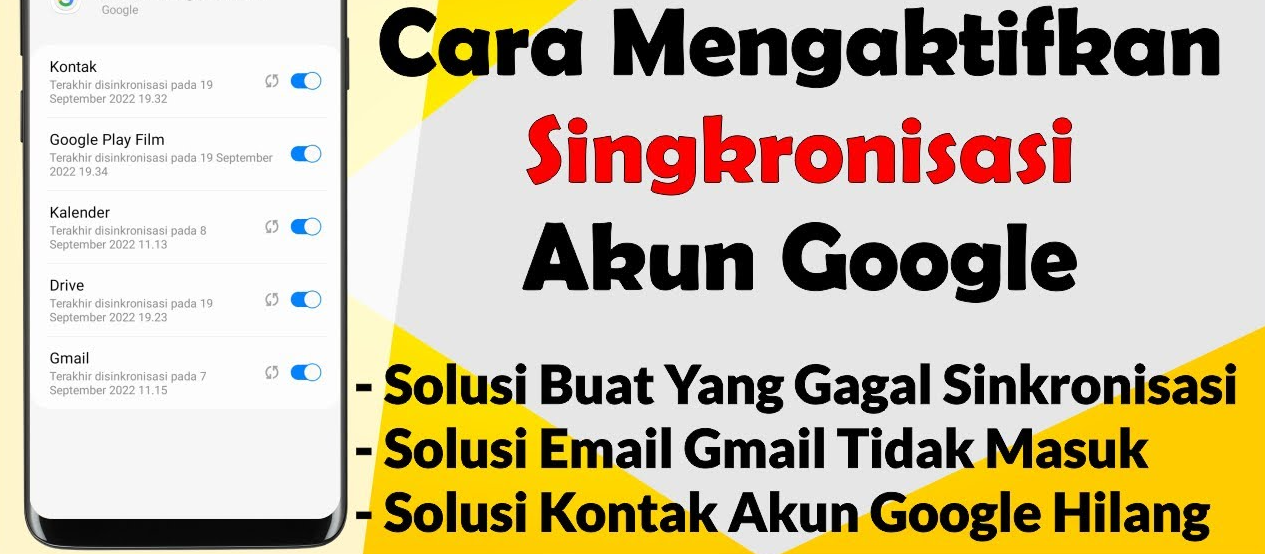Cara Mengaktifkan Sinkronisasi Akun Google