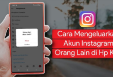 Cara Logout Akun IG Orang Lain di HP Kita