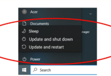 Update and Shut Down atau Update and Restart saat Windows Update