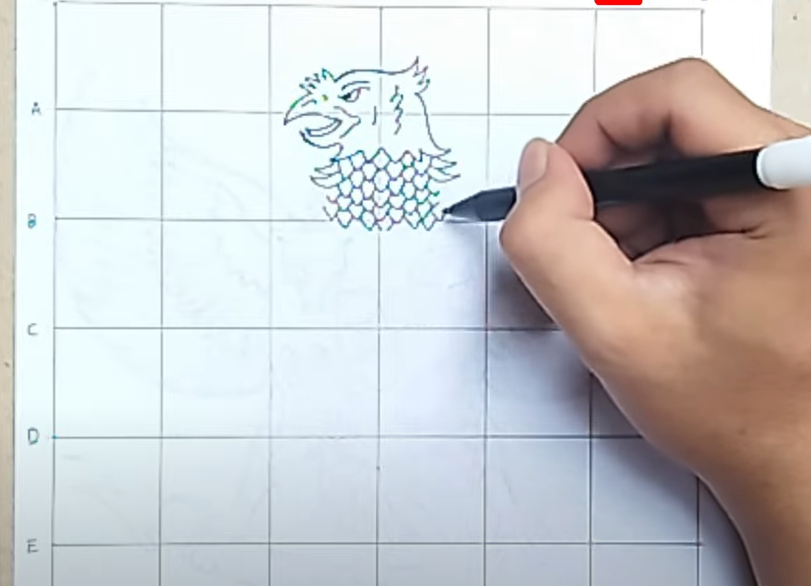 Cara Gambar Burung Garuda Pancasila Metode Garis Bantu