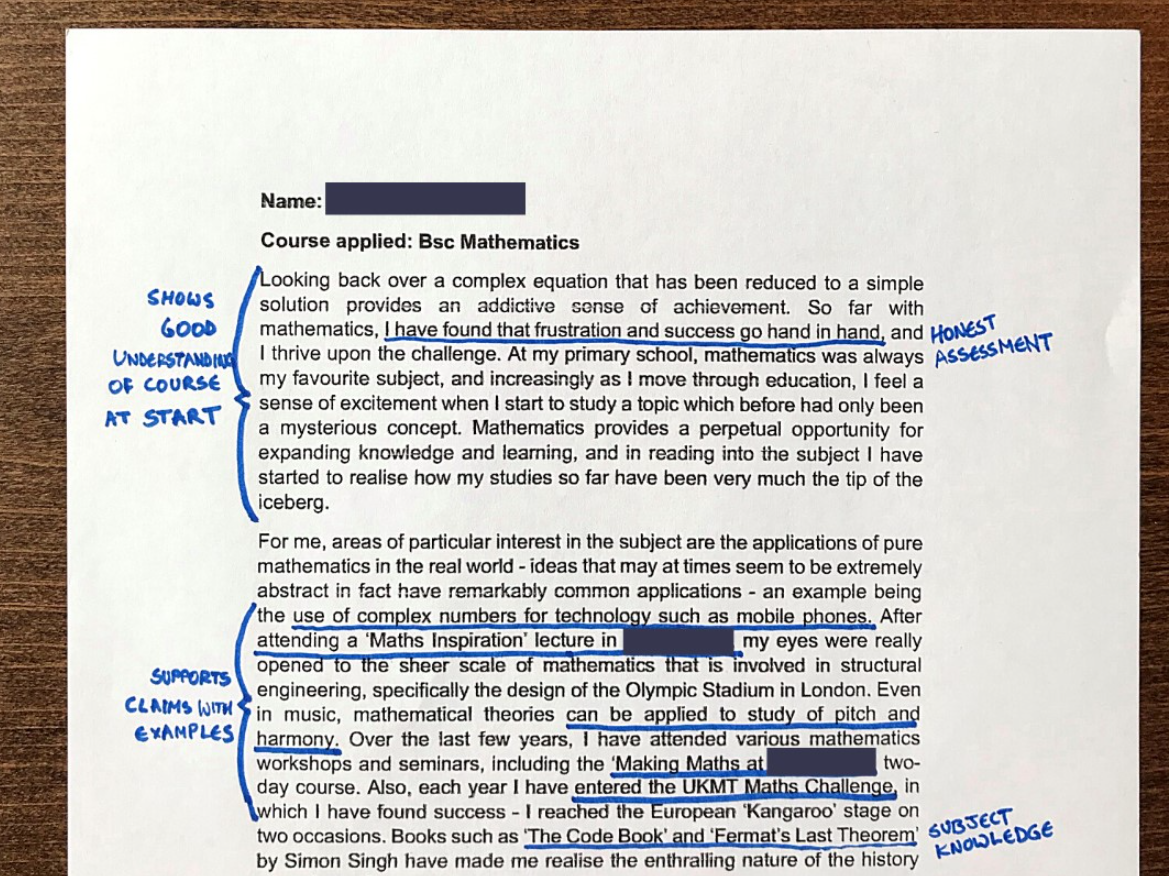 Contoh Personal Statement KGSP Undergraduate