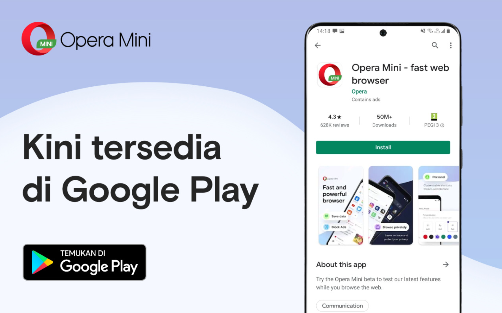 Cara Membuka Opera Mini di Google