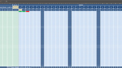 Form Absensi Karyawan di Excel