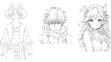 Gambar Yang Belum Diwarnai Anime