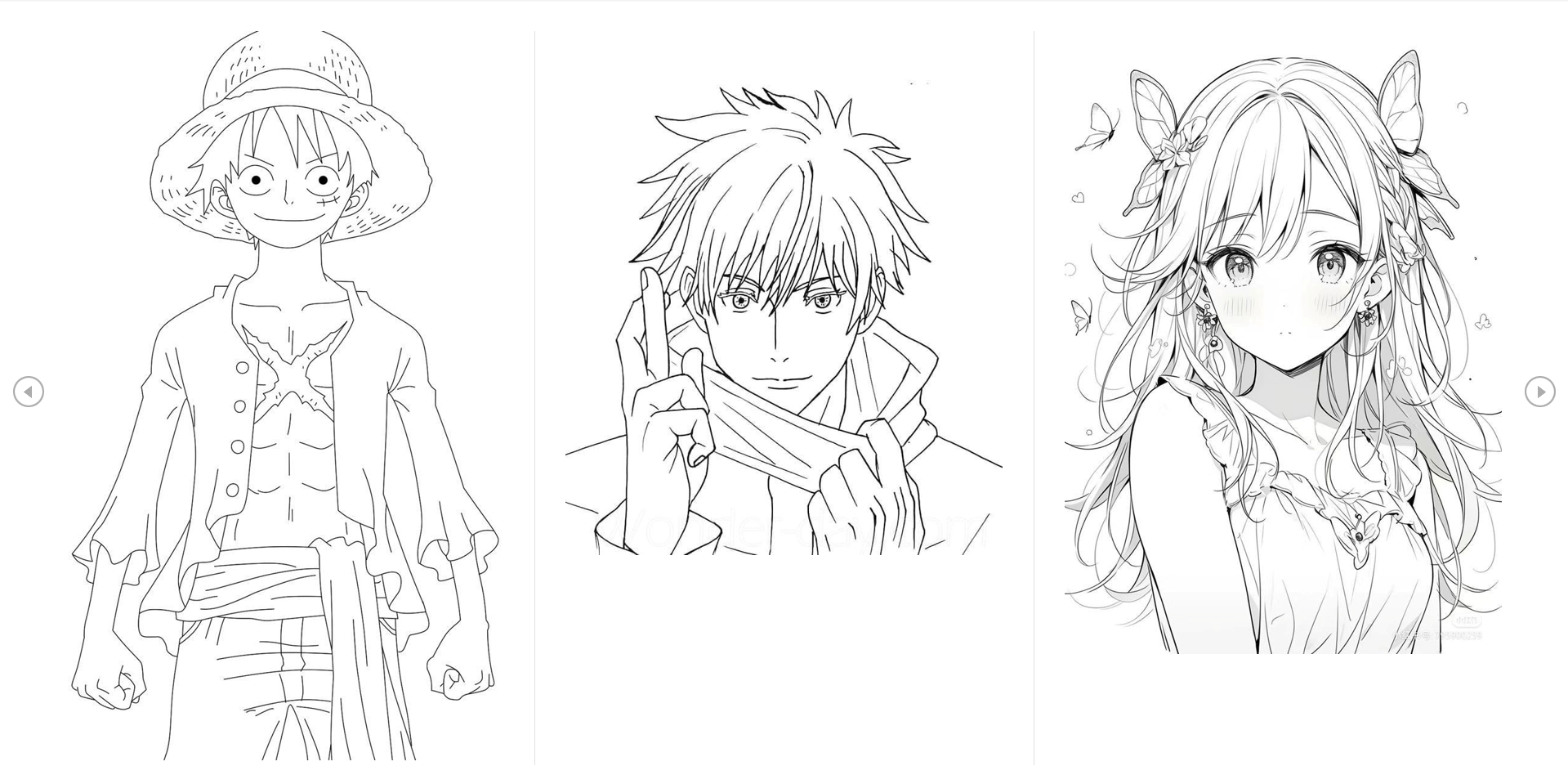 Gambar Yang Belum Diwarnai Anime
