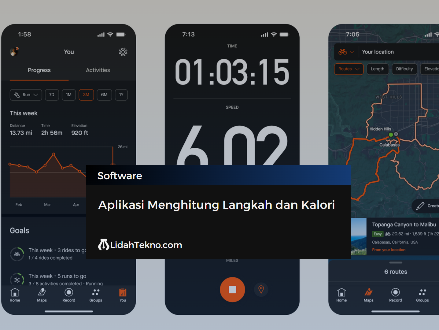 Aplikasi Menghitung Langkah dan Kalori