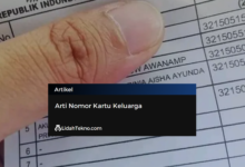 Arti Nomor Kartu Keluarga
