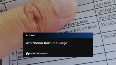 Arti Nomor Kartu Keluarga