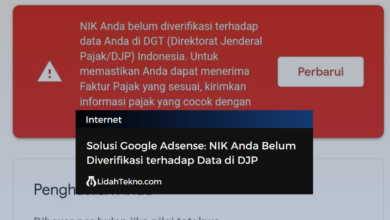 Solusi Google Adsense NIK Anda Belum Diverifikasi terhadap Data di DJP