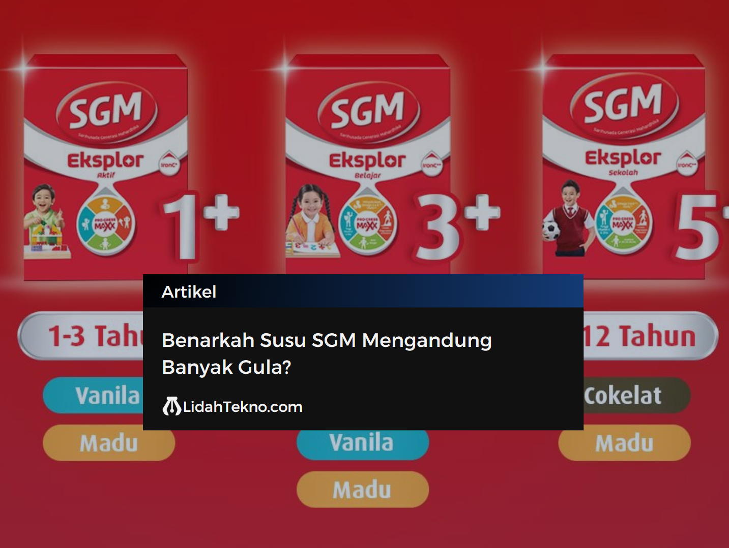 Benarkah Susu SGM Mengandung Banyak Gula?