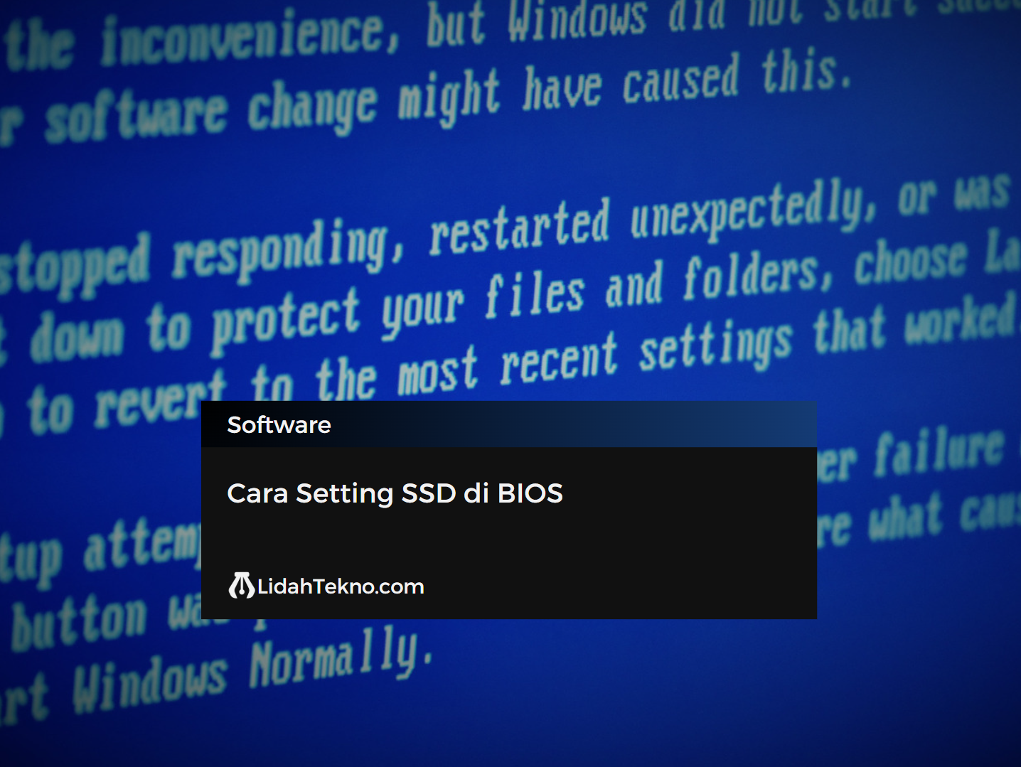 Cara Setting SSD di BIOS