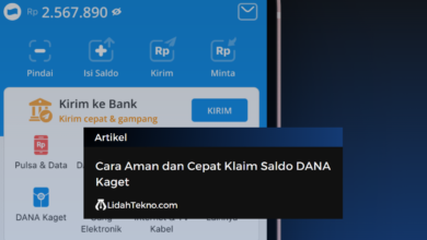 Cara Aman dan Cepat Klaim Saldo DANA Kaget