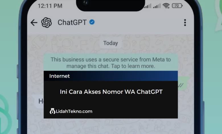 Ini Cara Akses Nomor WA ChatGPT