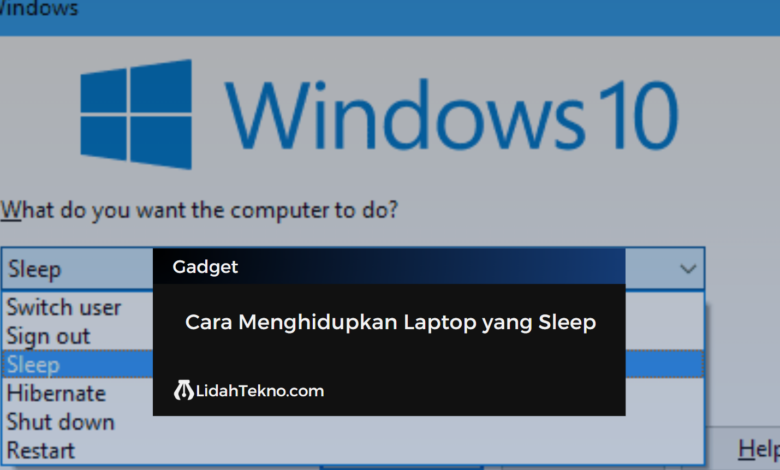 Cara Menghidupkan Laptop yang Sleep