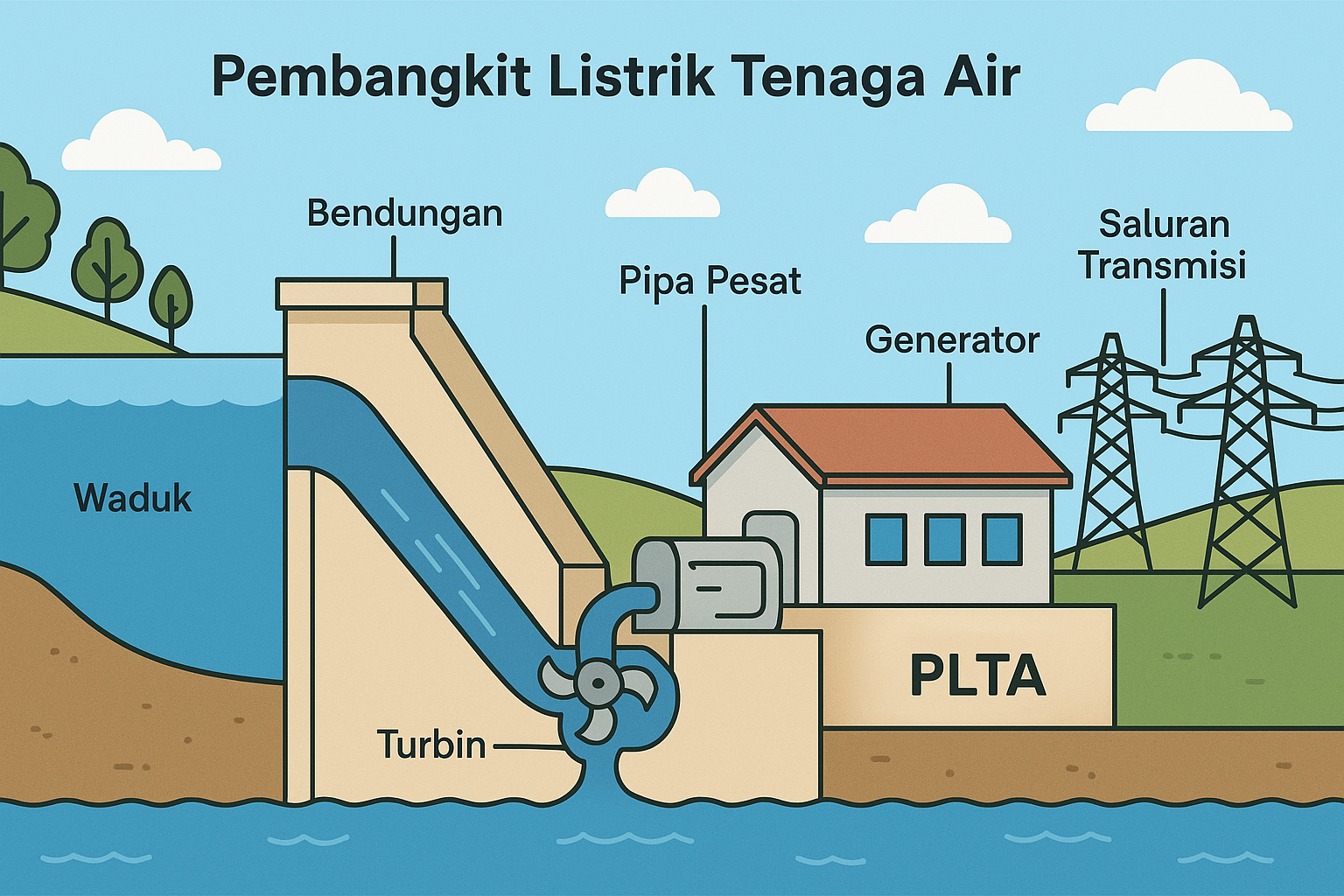 Gambar PLTA dan Penjelasannya: Teknologi Ramah Lingkungan