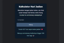 Kalkulator Penghitung Hari Jadian: Bikin Makin Lengket!
