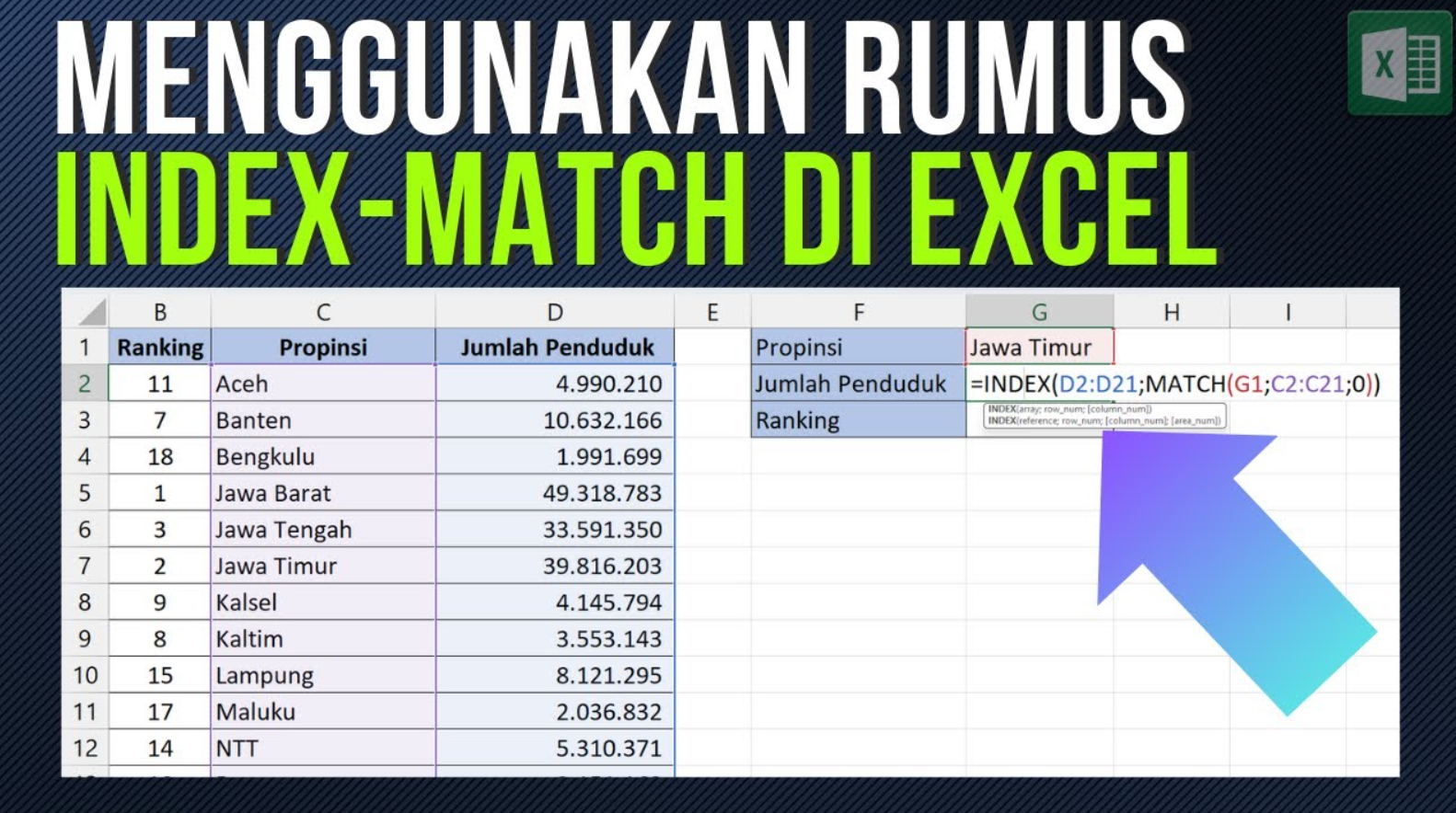 Fungsi INDEX MATCH pada Excel: Penjelasan Lengkap dan Contoh Praktis