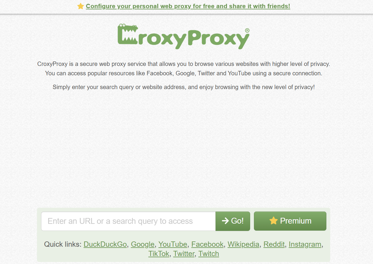 Alternatif CroxyProxy