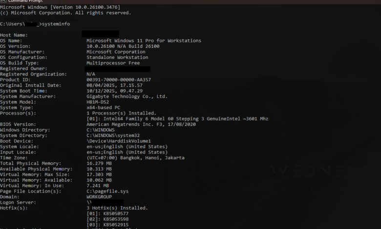Cara Cek Spesifikasi PC Menggunakan CMD