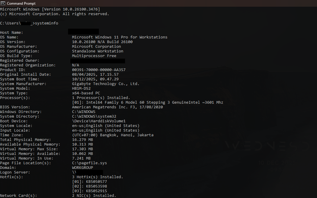 Cara Cek Spesifikasi PC Menggunakan CMD