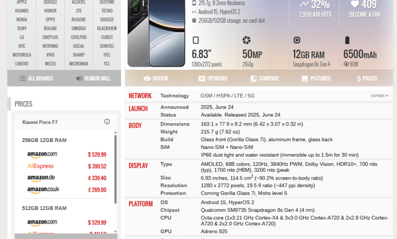 Cara Baca Spesifikasi Chipset di GSMArena