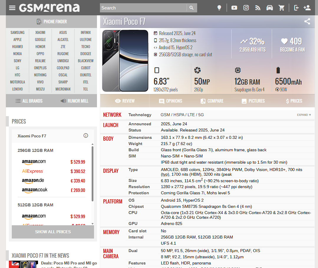 Cara Baca Spesifikasi Chipset di GSMArena